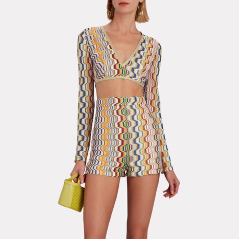 ALEXIS Crochet Knit Crop Top